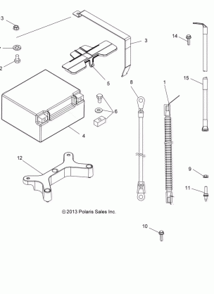 ELECTRICAL BATTERY - A17SYE85AS (49ATVBATTERY14SPTRG850)