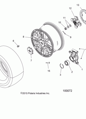 WHEELS REAR and HUB - A17SYE85AS (100072)