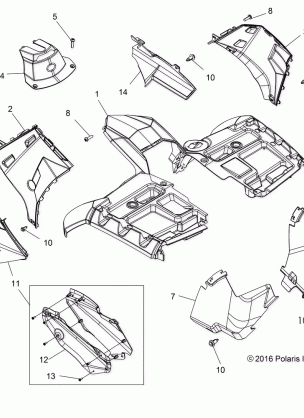 BODY FRONT CAB - A17SYE85AS (100907)