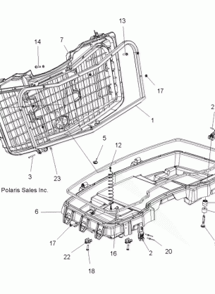 BODY FRONT CARGO BOX - A17SYE85AS (49ATVBOX11SP850)