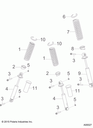 SUSPENSION SHOCKS - A17YAF11A5 / N5 (A00027)