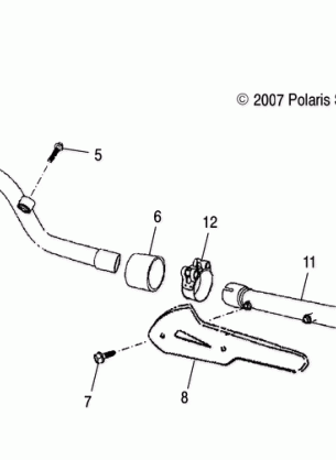 ENGINE EXHAUST - A17YAP20A8 / N8 (49ATVEXHAUST08PHX)