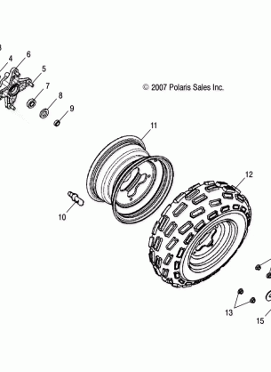 WHEELS FRONT - A17YAP20A8 / N8 (49ATVWHEELFRT08PHX)