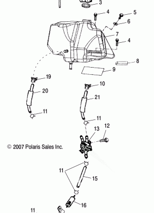 BODY FUEL TANK ASM. - A17YAP20A8 / N8 (49ATVFUEL08PHX)