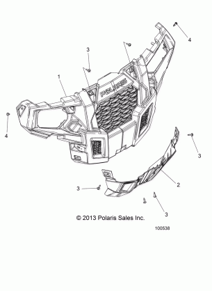 BODY BUMPER FRONT - A17DAA57A5 (100538)