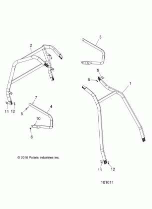 CHASSIS CAB FRAME AND SIDE BARS - A17DAA57A5 (101011)