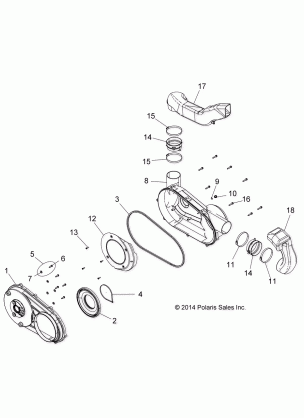 BODY CLUTCH COVER - A17SEA50A1 / A5 / SEE50A1 / SEG50A4