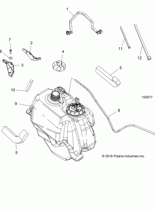 BODY FUEL TANK ASM. - A17SEA50A1 / A5 / SEE50A1 / SEG50A4