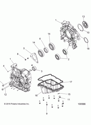 ENGINE CRANKCASE - A17SEA50A1 / A5 / SEE50A1 / SEG50A4