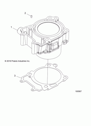 ENGINE CYLINDER - A17SEA50A1 / A5 / SEE50A1 / SEG50A4