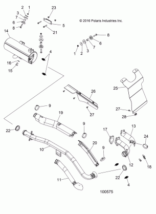 ENGINE EXHAUST - A17SEA50A1 / A5 / SEE50A1 / SEG50A4