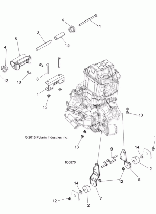 ENGINE MOUNTING - A17SEA50A1 / A5 / SEE50A1 / SEG50A4