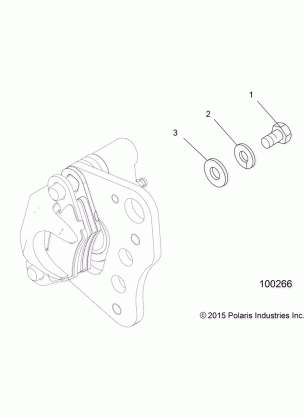 BRAKES FRONT CALIPER MOUNTING - A17SEA50A1 / A5 / SEE50A1 / SEG50A4 (100266)