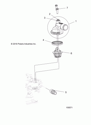 ENGINE THERMOSTAT and COVER - A17SEA50A1 / A5 / SEE50A1 / SEG50A4