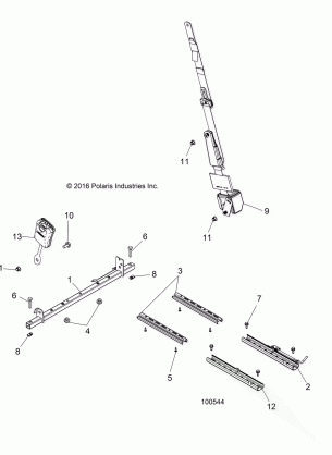 BODY SEAT MOUNTING AND BELT - A17DAA50A7 (100544)