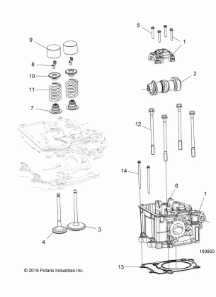 ENGINE CYLINDER HEAD CAM and VALVES - A17DAA50A7