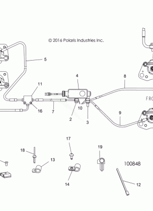 BRAKES BRAKE LINES AND MASTER CYLINDER - A17DAA50A7 (100848)