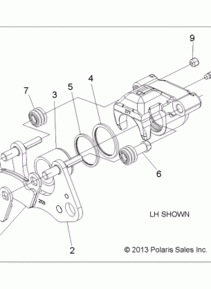 BRAKES CALIPER FRONT - A17DAA50A7 (49RGRCALIPER14570)