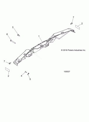 BODY BUMPER REAR - A17DAA50A7 (100537)