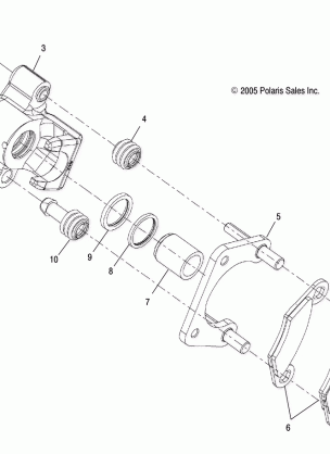 BRAKES REAR CALIPER - A17DAA50A7 (4999204069920406B10)