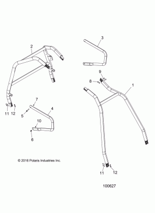 CHASSIS CAB FRAME AND SIDE BARS - A17DAA50A7 (100627)