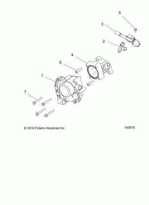 ENGINE THROTTLE BODY and FUEL RAIL - A17DAA50A7 (100616)