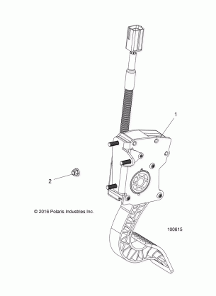 ENGINE THROTTLE PEDAL - A17DAA50A7 (100615)