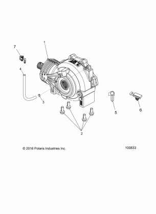 DRIVE TRAIN FRONT GEARCASE MOUNTING- A17DAA50A7 (100833)