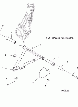 SUSPENSION A-ARM and STRUT MOUNTING - A17DAA50A7 (100529)