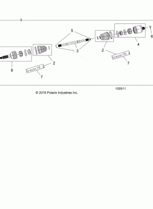 DRIVE TRAIN REAR HALF SHAFT - A17DAA50A7 (100511)