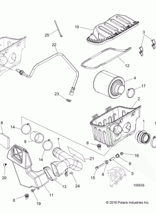 ENGINE AIR INTAKE SYSTEM - A17DAA50A7 (100535)