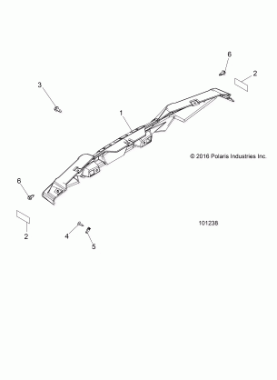 BODY BUMPER REAR - A17DAA50A7 (101238)