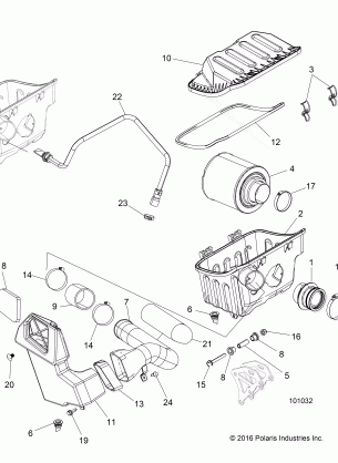 ENGINE AIR INTAKE SYSTEM - A17DAA50A7 (101032)