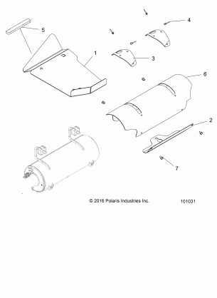 ENGINE EXHAUST SYSTEM SHIELDS - A17DAA50A7