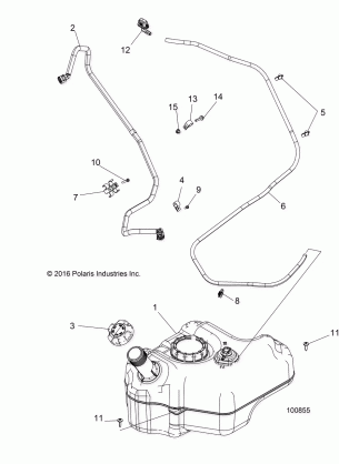 BODY FUEL TANK - A17DAA50A7 (100855)