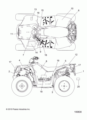 BODY DECALS - A17SVA95N2 / SVE95NM (100830)