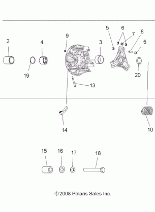 DRIVE TRAIN PRIMARY CLUTCH - A17SVA95N2 (49ATVCLUTCH10SPXP550)