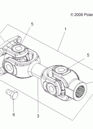 DRIVE TRAIN PROP SHAFT REAR - A17SVA95N2 / SVE95NM (49ATVSHAFTPROPRR09SPXP550)