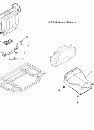 BODY SEAT OPERATOR - A17SWS57C1 / C2 (49ATVSEAT15570X2)