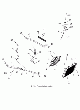 ENGINE COOLING SYSTEM - A17SWS57C1 / C2 (49ATVCOOL15570X2)