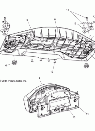 BODY SEAT PASSENGER BOTTOM - A17SWS57C1 / C2 (49ATVSEATBOTTOM15570X2)