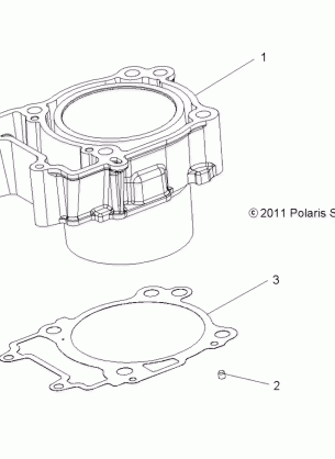 ENGINE CYLINDER - A17SWS57C1 / C2 (49RGRCYLINDER12RZR570)