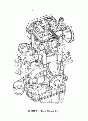 ENGINE LONG BLOCK - A17SWS57C1 / C2 (49RGRSB14SP570)