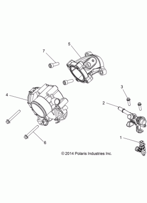 ENGINE THROTTLE BODY and FUEL RAIL - A17SWS57C1 / C2