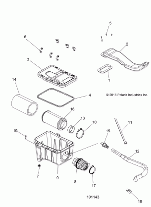 ENGINE AIR INTAKE SYSTEM - A17SDS57C2 / E2