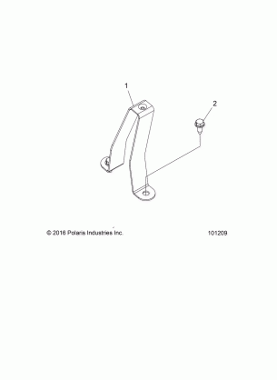 CHASSIS FUEL TANK SUPPORT BRACKET - A17SDS57C2 / E2 (101209)