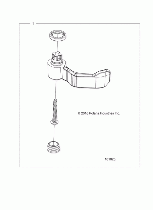 CONTROLS THROTTLE ASSEMBLY THROTTLE LEVER KIT - A17SDS57C2 / E2 (101025)