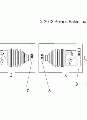 DRIVE TRAIN FRONT DRIVE SHAFT - A17SDS57C2 / E2 (49ATVSHAFTDRIVE1332931)