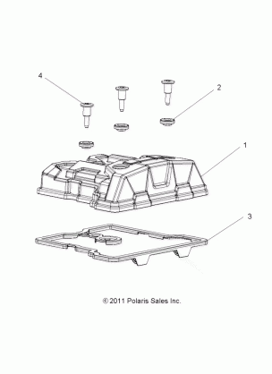 ENGINE VALVE COVER - A17SDS57C2 / E2 (49RGRVALVE12RZR570)