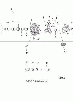 DRIVE TRAIN PRIMARY CLUTCH - A17SDS57C2 / E2